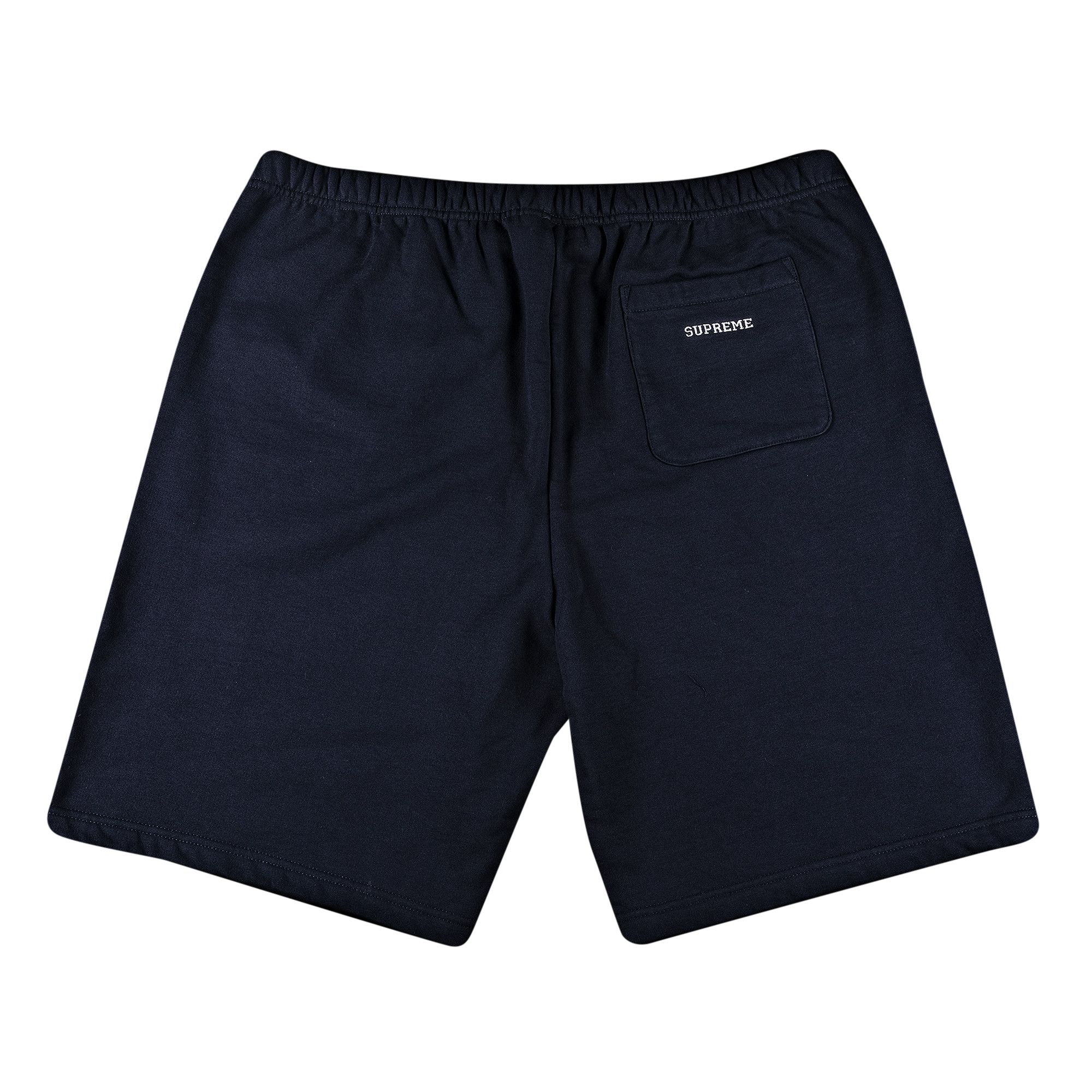 Buy Supreme Embroidered S Sweatshort 'Navy' - SS21SH18 NAVY | GOAT