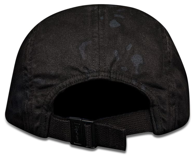 Supreme Overdyed Camo Camp Cap Black