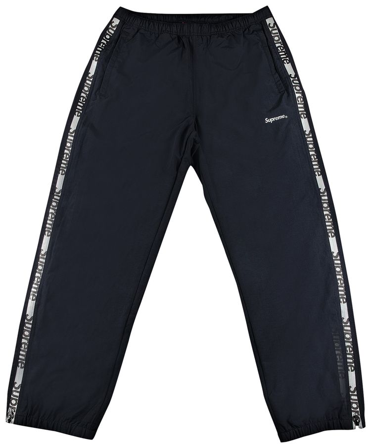 Supreme Reflective Zip Track Pant Black