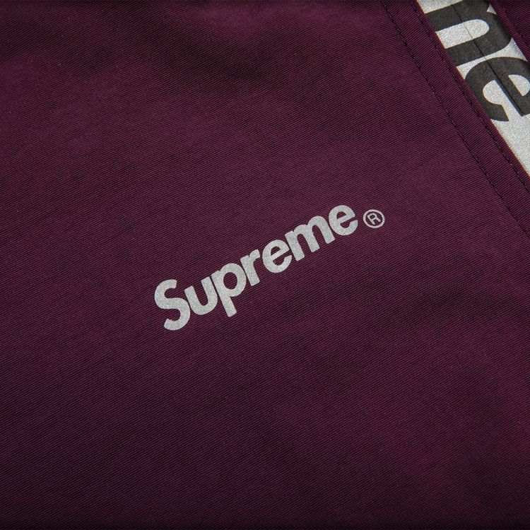 Supreme Reflective Zip Track Pant Purple