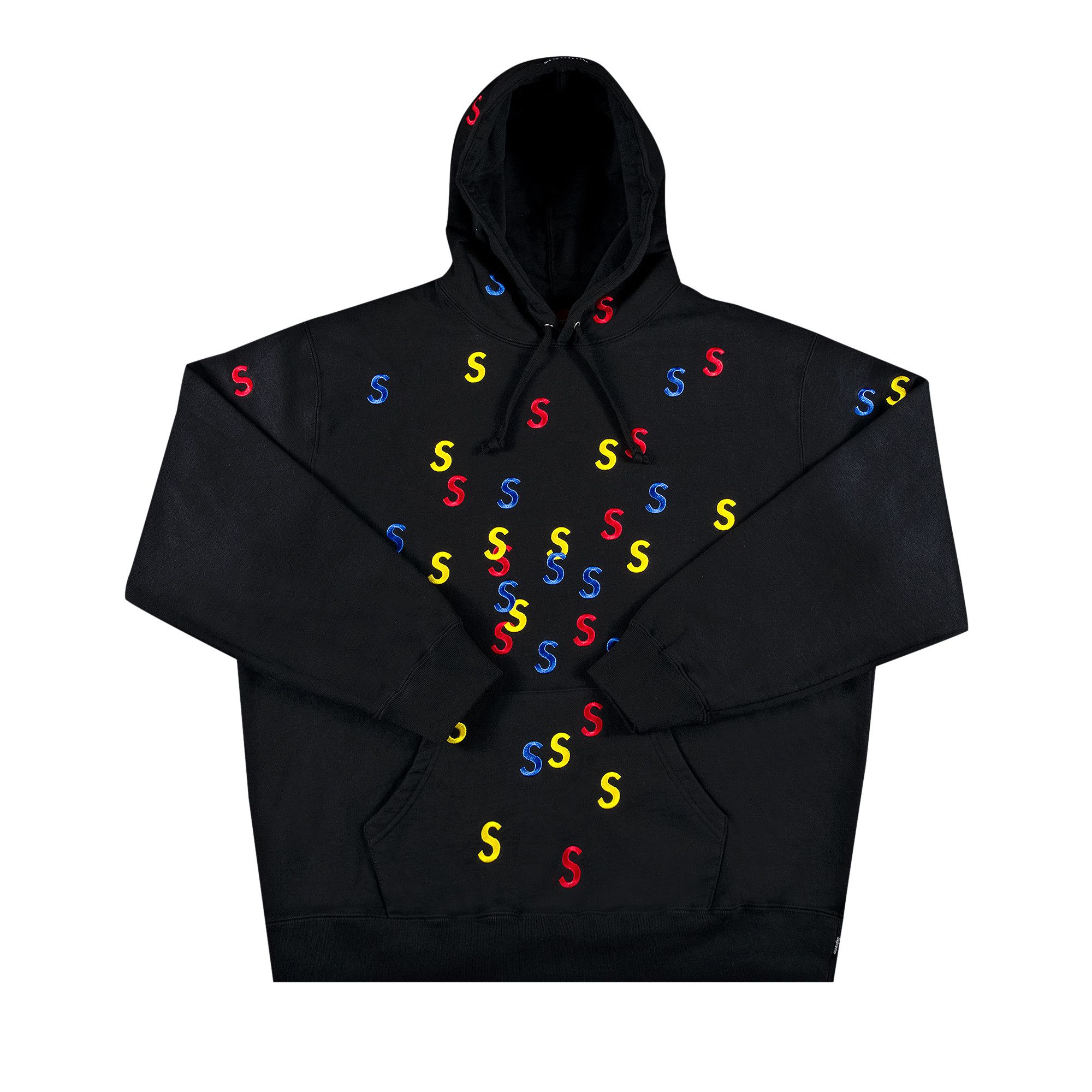 【新品未開封・送料無料】 Size xl Supreme Embroidered S Hooded Sweatshirt 'Black' トップス