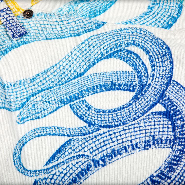 Supreme x Hysteric Glamour Snake Double Knee Painter Pant White