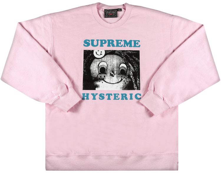 Supreme x Hysteric Glamour Crewneck Light Pink