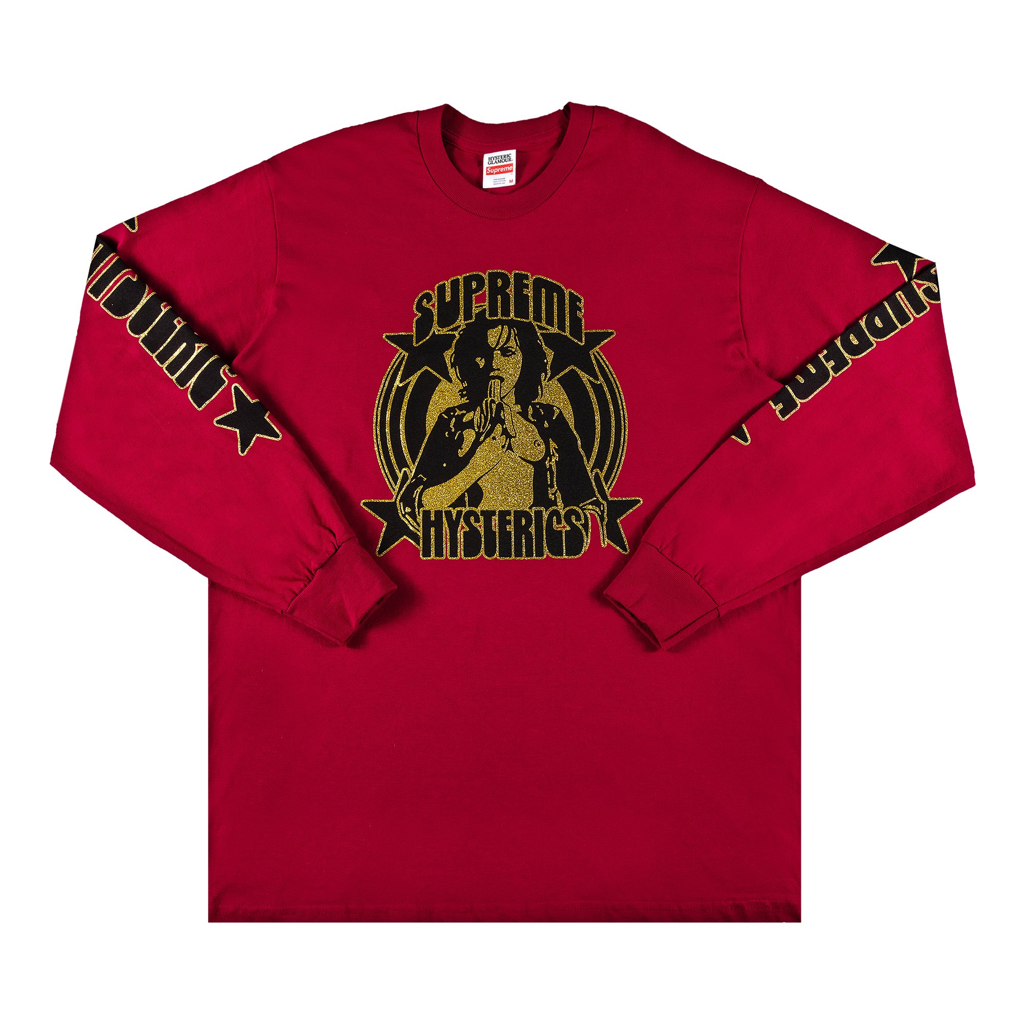 Supreme x Hysteric Glamour Long-Sleeve Tee 'Dark Magenta'