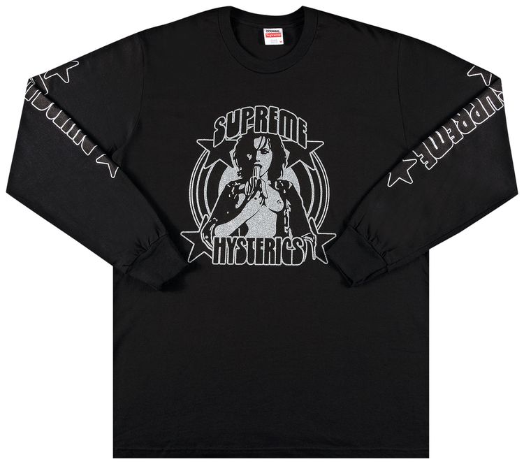 Supreme x Hysteric Glamour Long Sleeve Tee Black