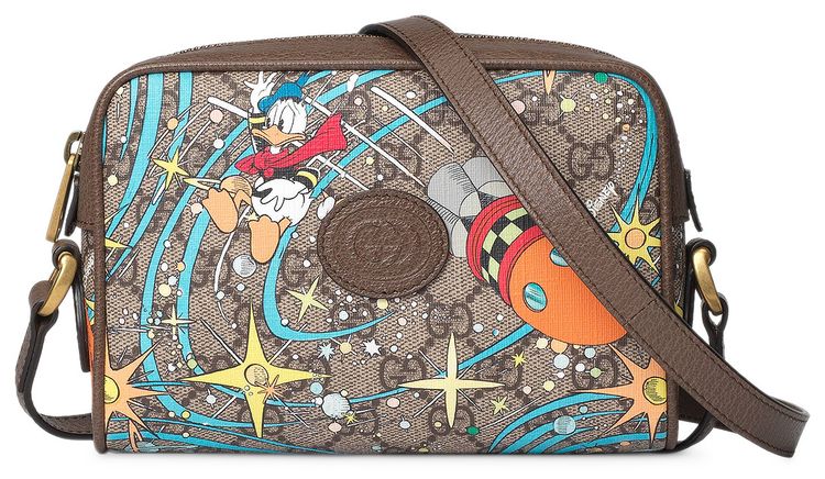 Gucci x Disney Mini Donald Duck Shoulder Bag GG Supreme