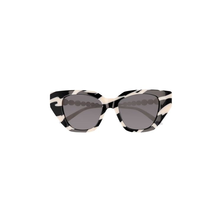 Gucci Zebra Sunglasses ? ? GUCCI GG0726S CHAIN 0726 Gold Black Pink Zebra Heart Charm  main image 3