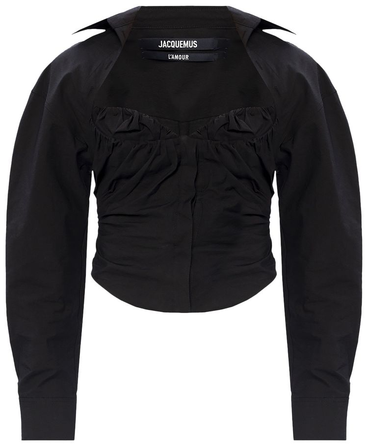 Jacquemus La Chemise Tovallo Top Black