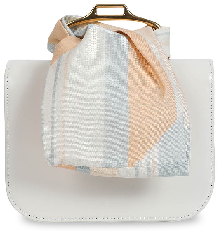 Jil Sander Foulard Handle Purse Medium Orange