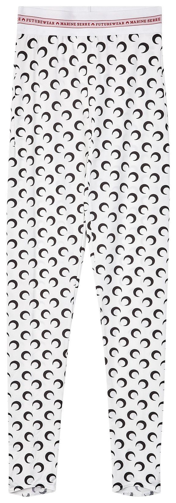 Marine Serre Fuseaux Moon Leggings White