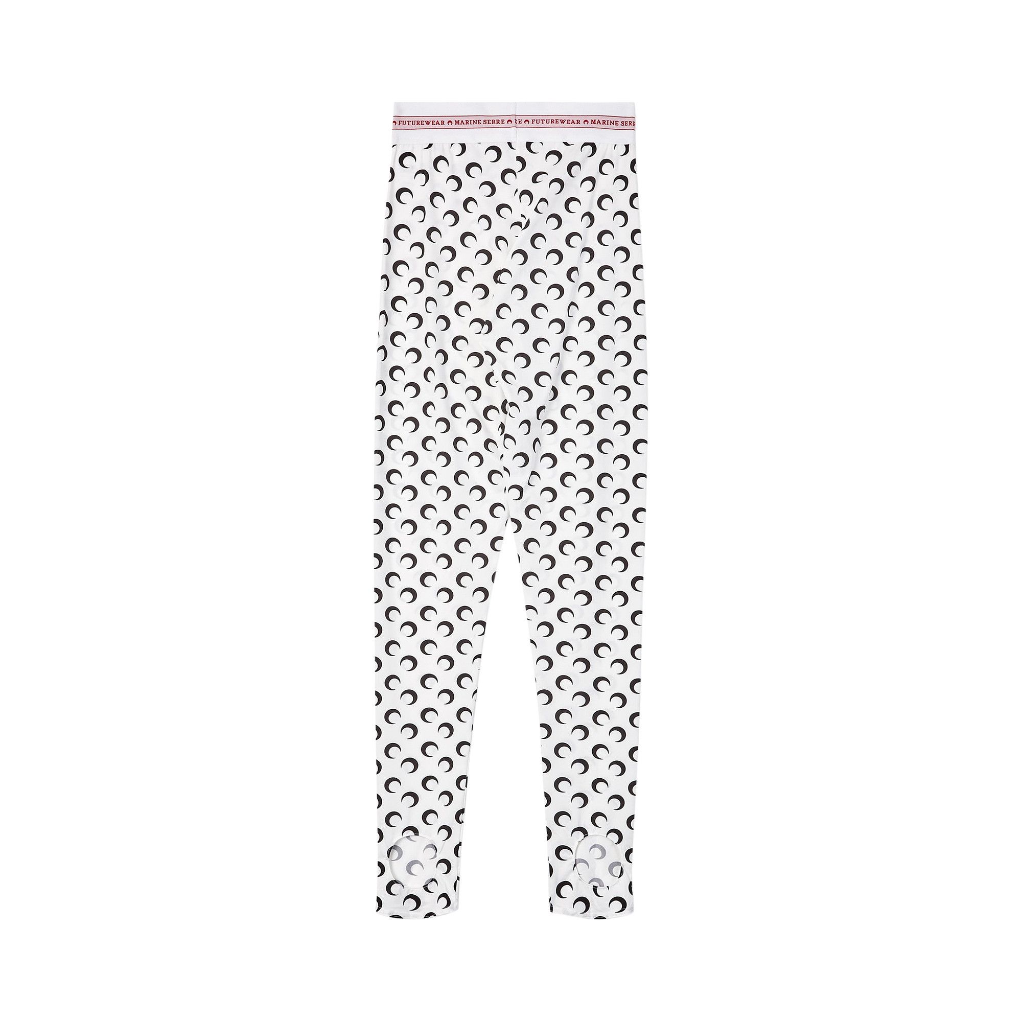 Buy Marine Serre Fuseaux Moon Leggings 'White' - P035ICONW