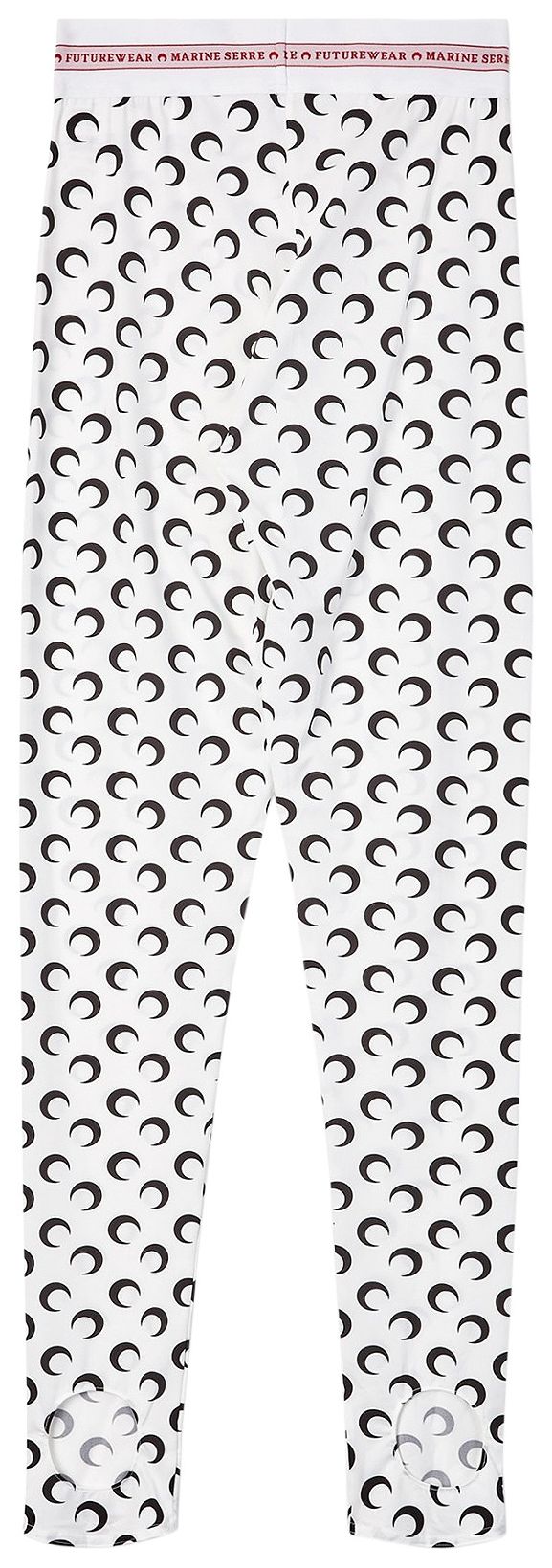 Marine Serre Fuseaux Moon Leggings White