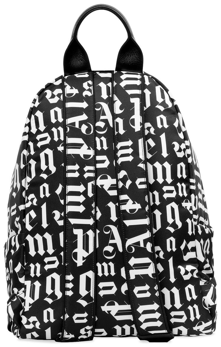 Palm Angels Monogram Backpack BlackWhite