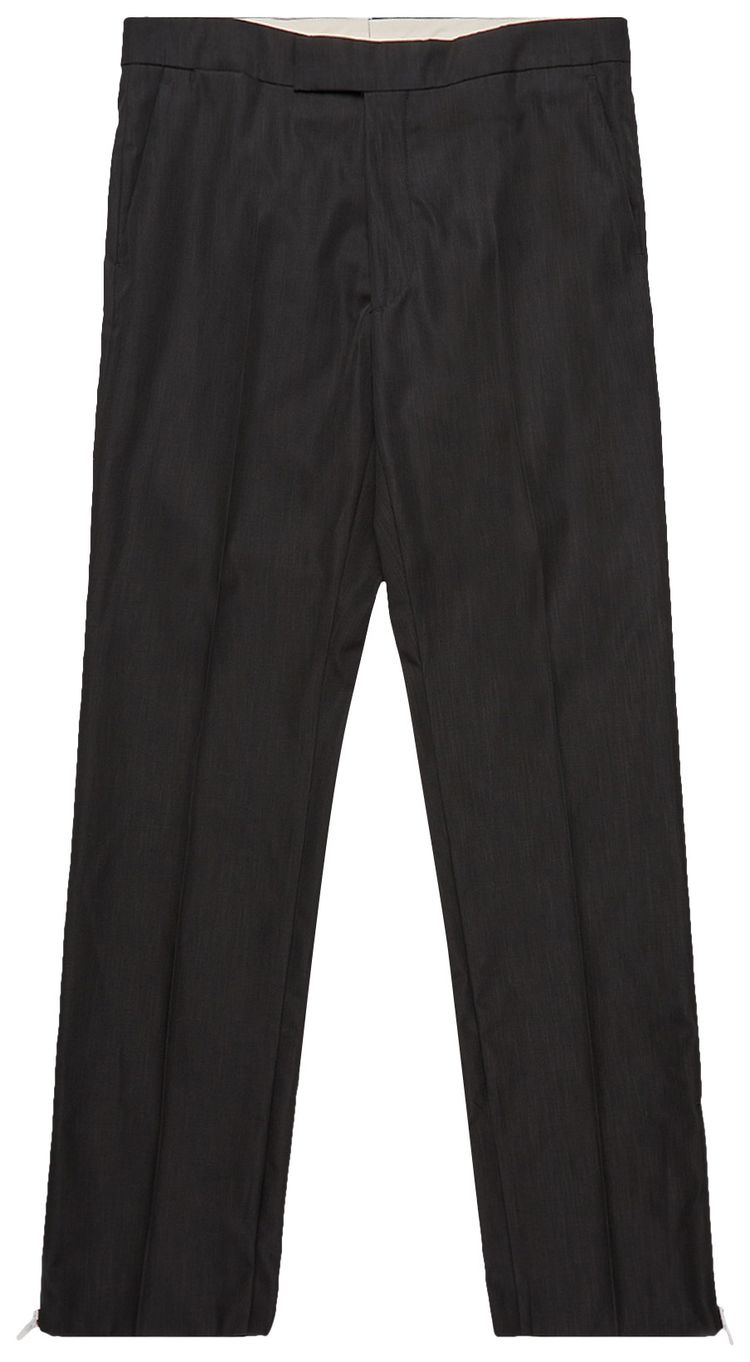 Raf Simons Slim Fit Trouser With Ankle Zips Dark Navy