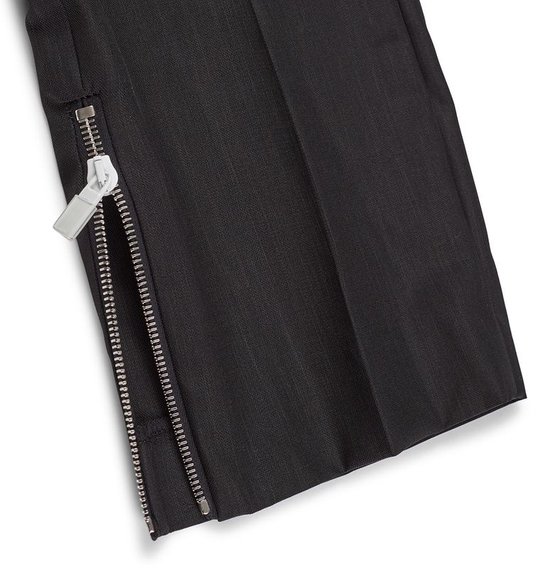 Raf Simons Slim Fit Trouser With Ankle Zips Dark Navy