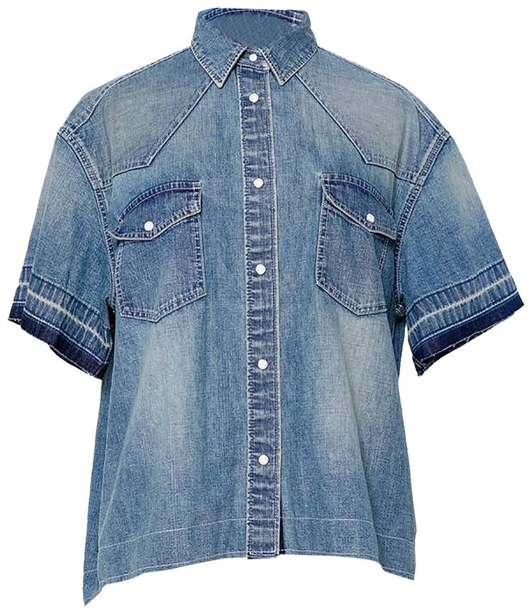 Sacai Denim Shirt Light Blue