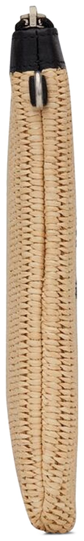 Saint Laurent Rive Gauche Zippered Pouch Natural Beige