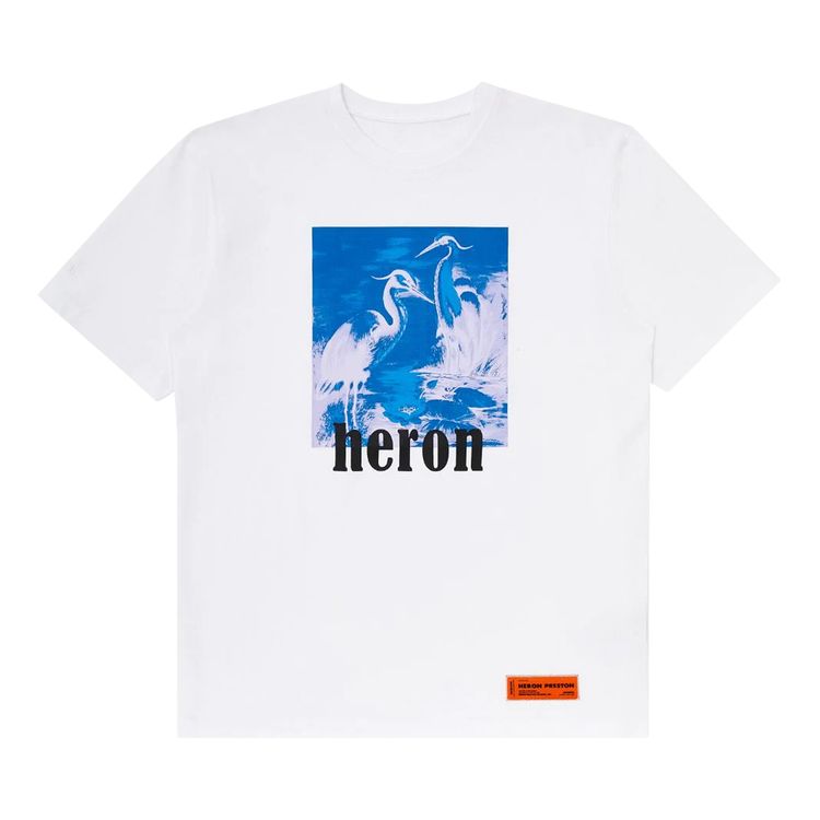 Heron Preston Herons Short Sleeve T Shirt WhiteBlue