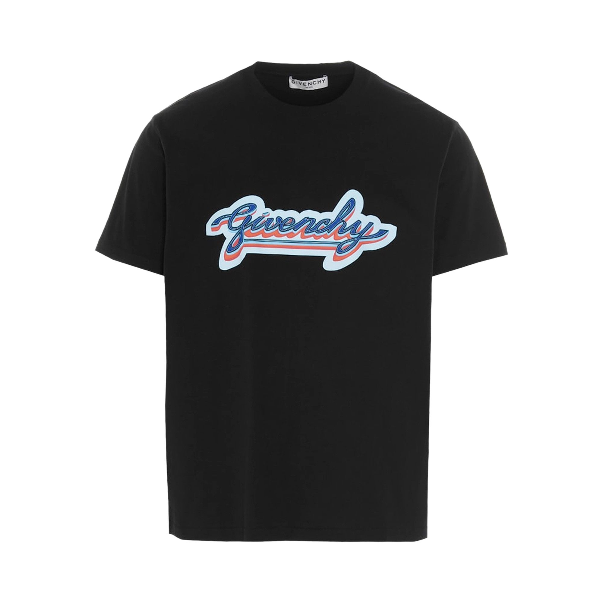 Buy Givenchy Retro Logo T-Shirt 'Black' - BM71123002 001 | GOAT
