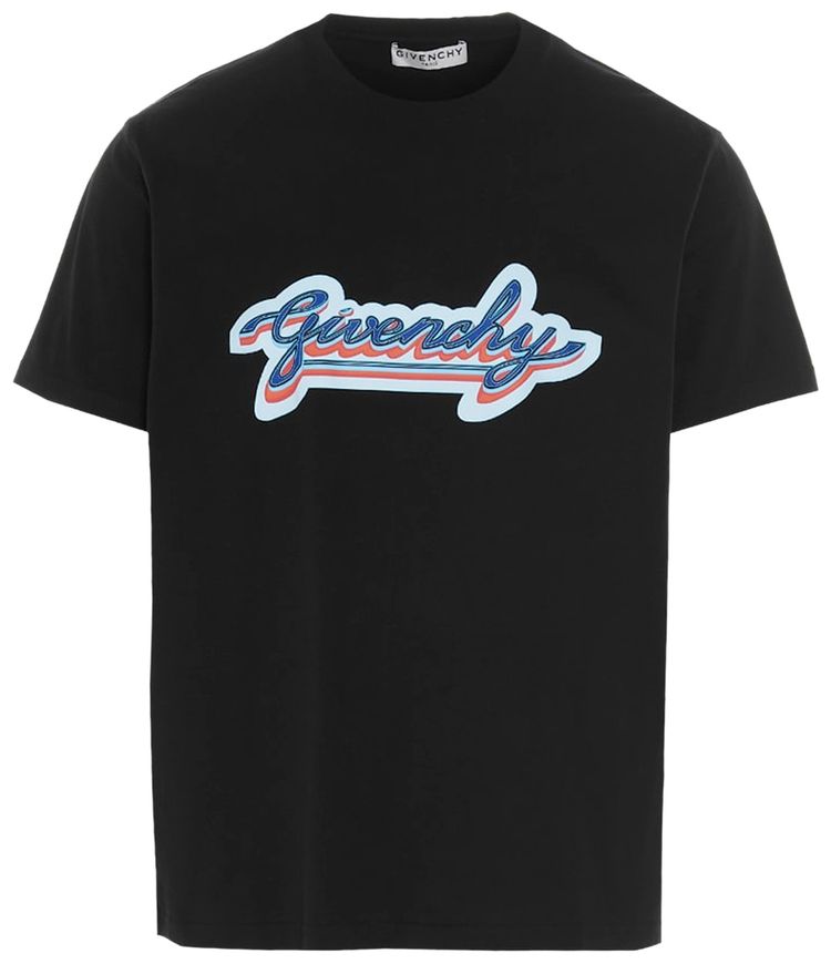Givenchy Retro Logo T Shirt Black