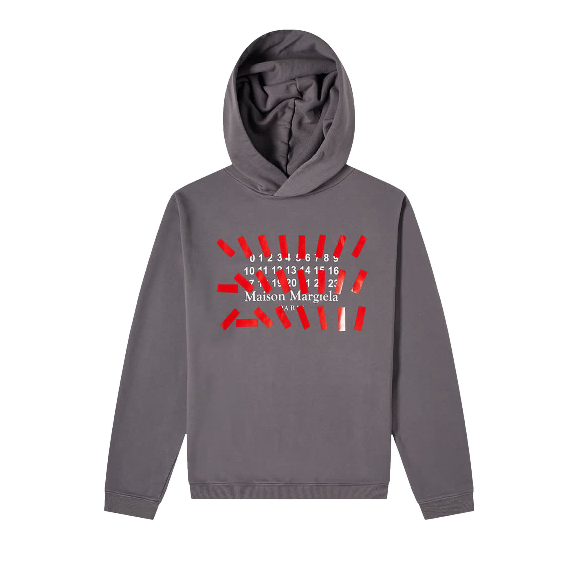 マサ Buy Maison Margiela Tape Print Oversized Hoodie 'Storm Grey