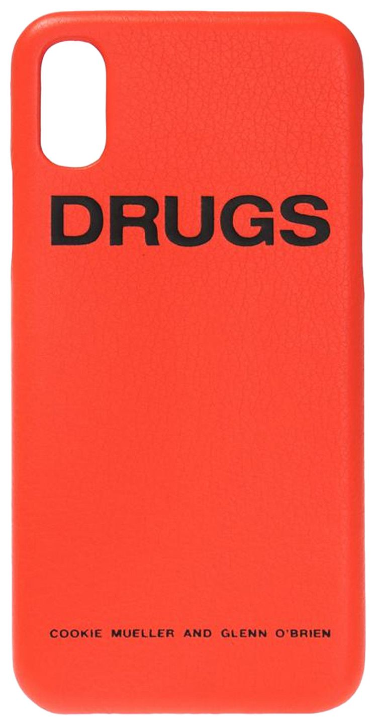 Raf Simons Drugs iPhone X Case Orange