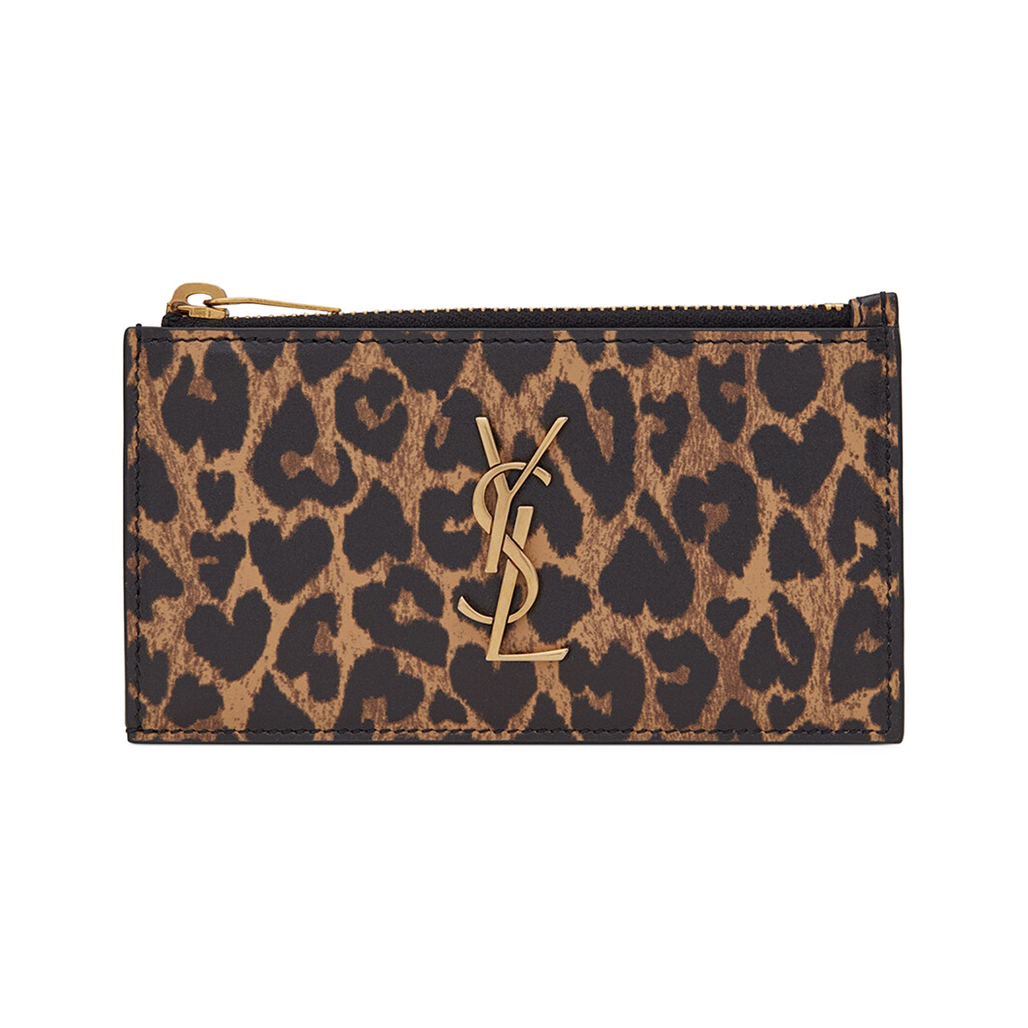 Zip fragments ysl monogram zip pouch wallet deals