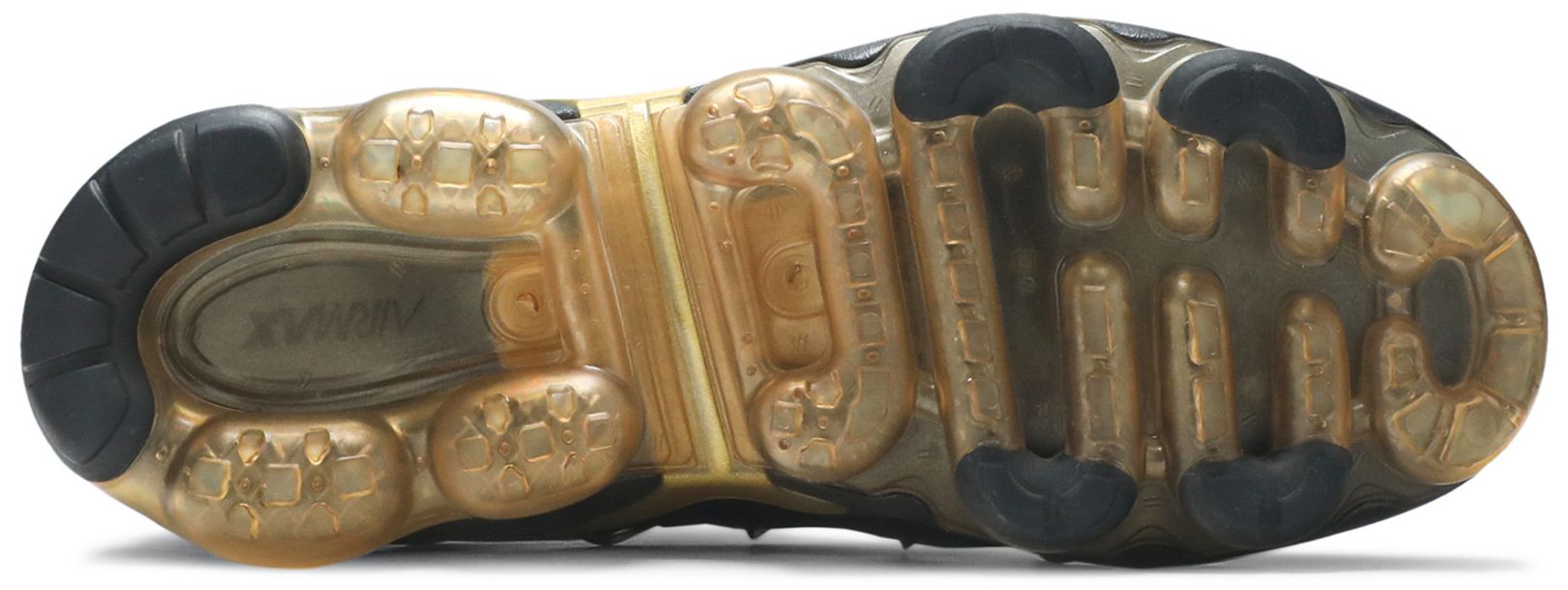 vapormax plus gold black