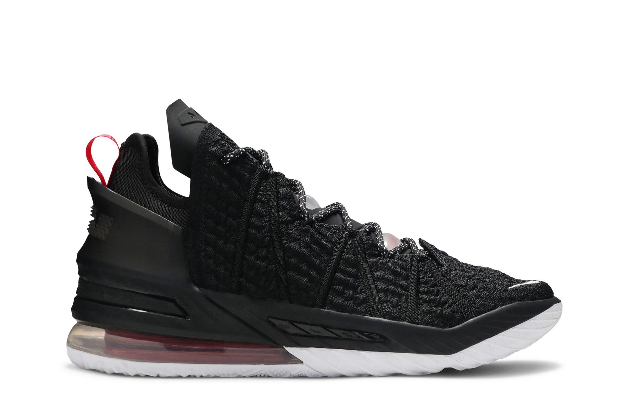 Size 10.0 LeBron 18 Black University Red