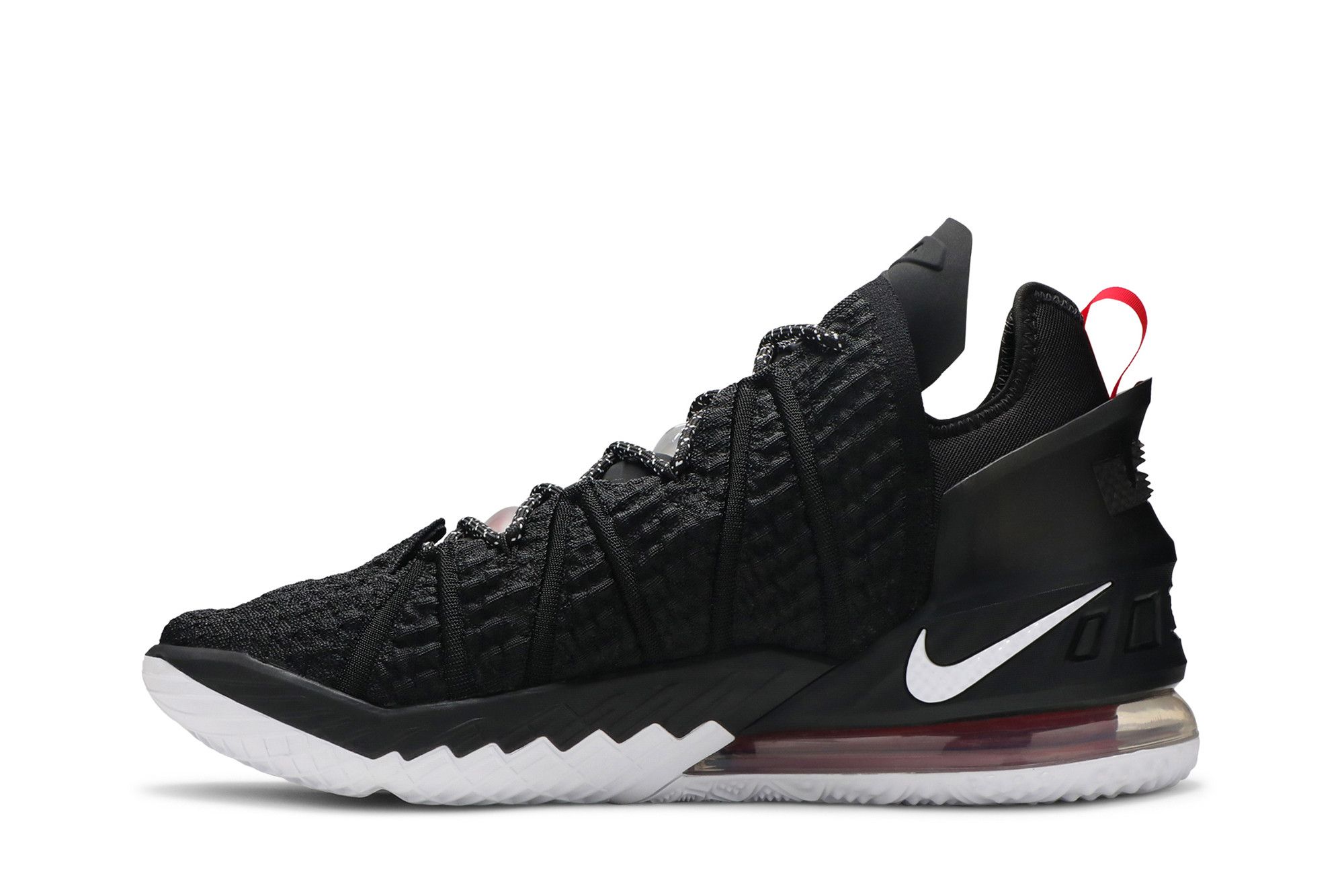 Lebron 18 red black top