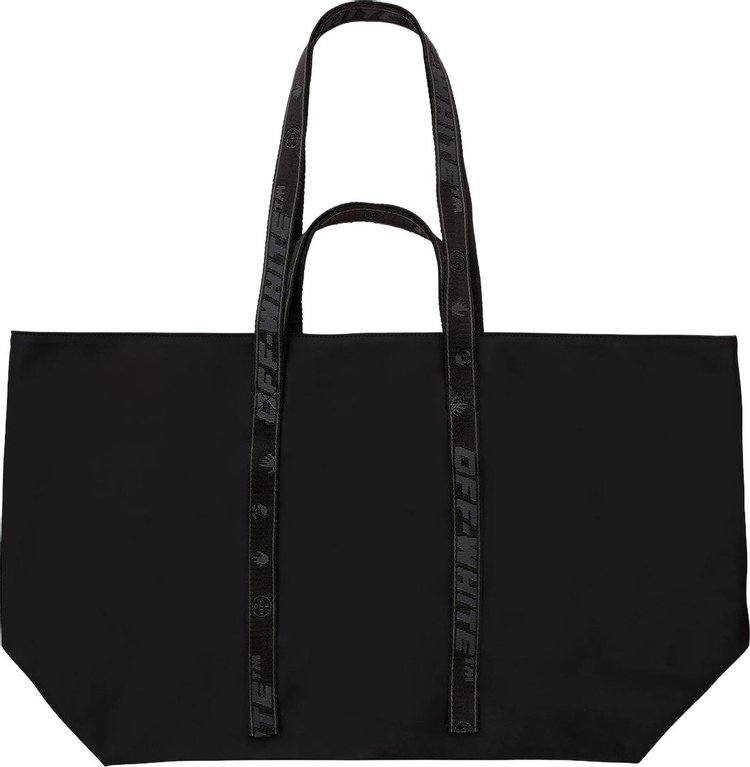 Off White Commercial Tote BlackWhite