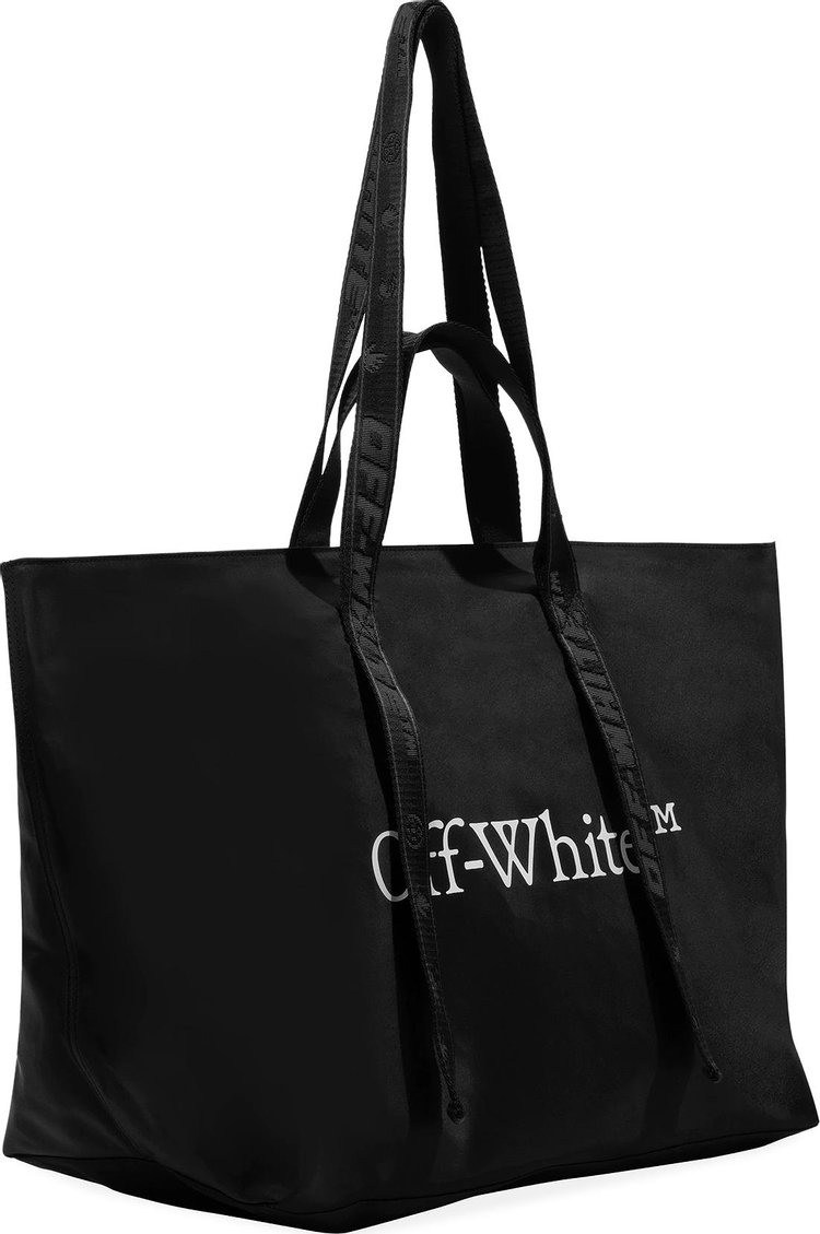 Off White Commercial Tote BlackWhite