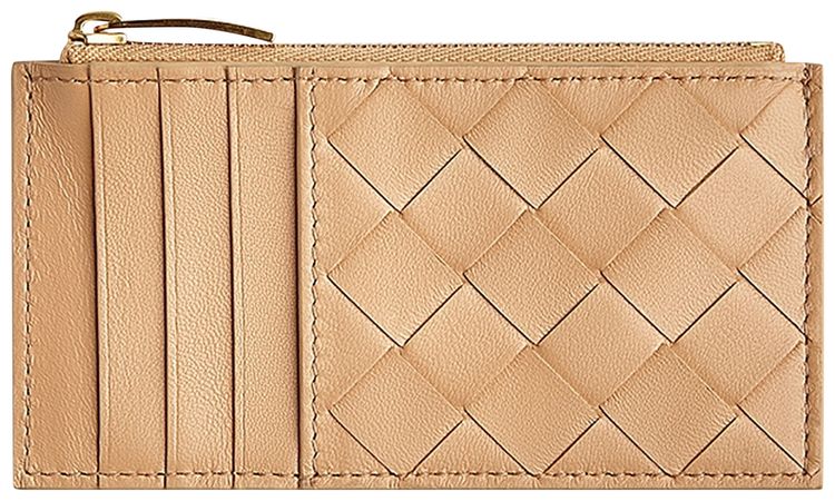 Bottega Veneta Card Case AlmondGold