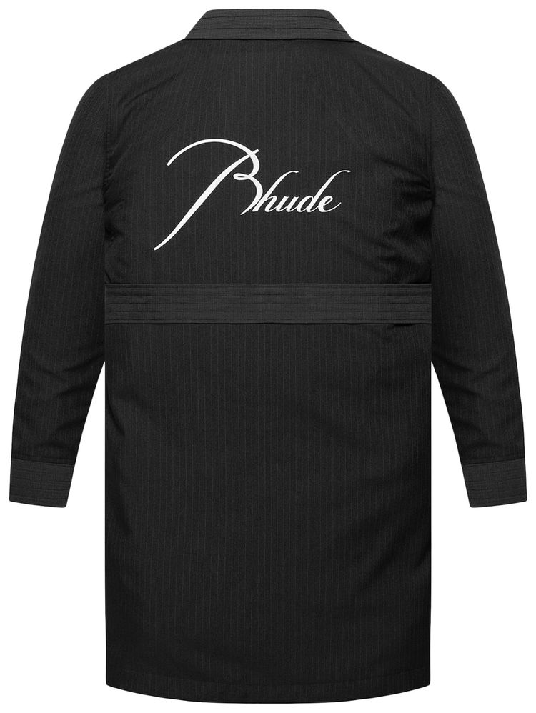 Rhude Day Robe Black Pinstripe