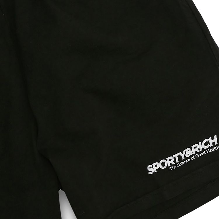 Sporty  Rich Science Of Good Health Shorts BlackWhite