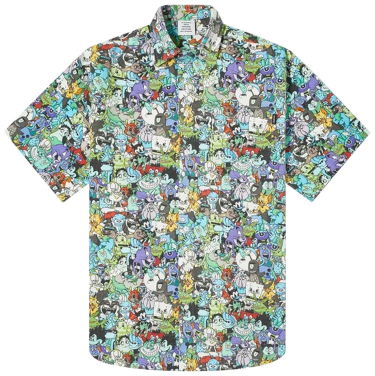 Vetements Cartoon Mania Flannel Shirt MulticolorCold