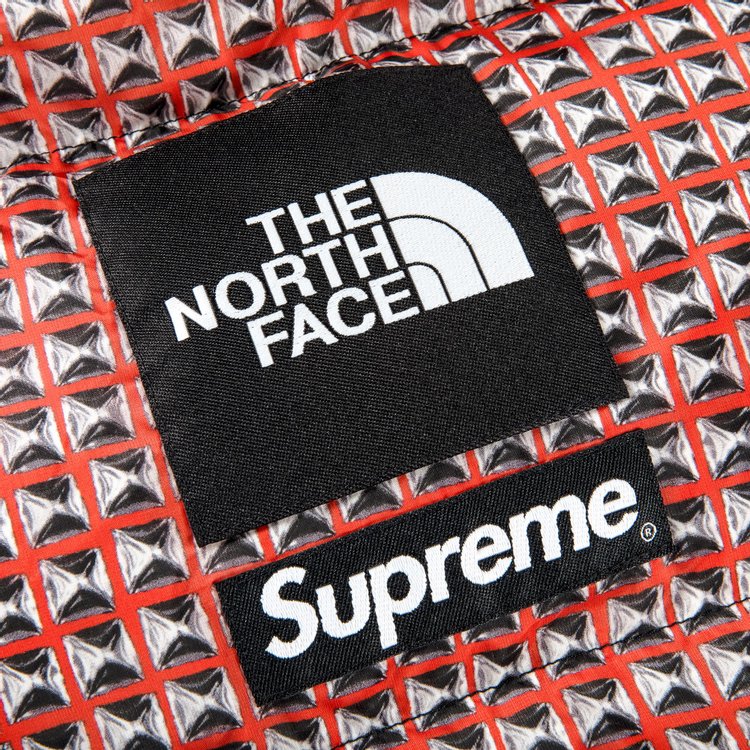 Supreme x The North Face Studded Nuptse Jacket Red