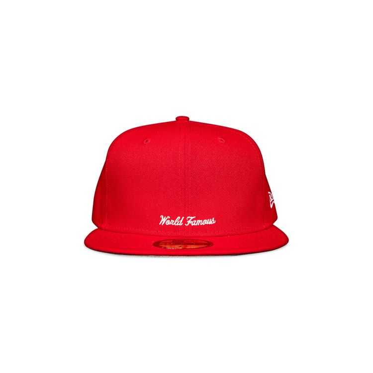 Supreme x New Era Reverse Box Logo Hat Red