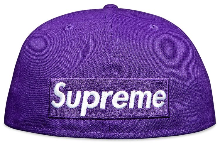 Supreme x New Era Reverse Box Logo Hat Purple