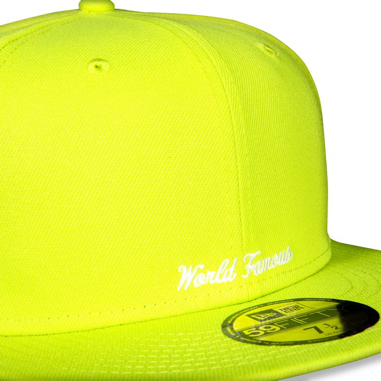 Supreme x New Era Reverse Box Logo Hat Bright Yellow