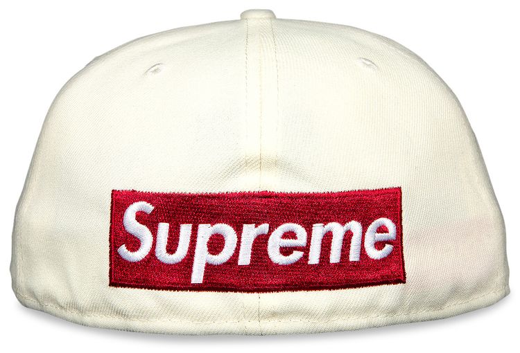 Supreme x New Era Reverse Box Logo Hat White