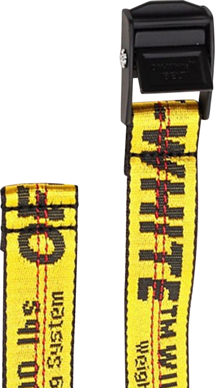 Off White Classic Mini Industrial Belt YellowBlack