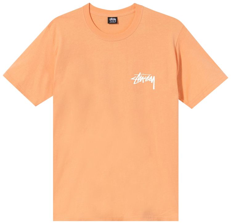 Stussy Peace Sign T Shirt Peach