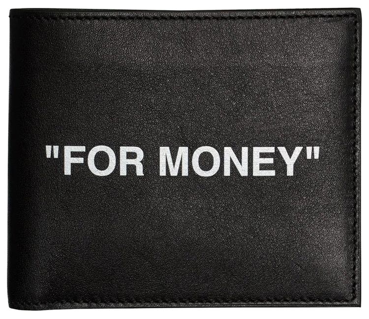 Off White For Money Wallet BlackWhite