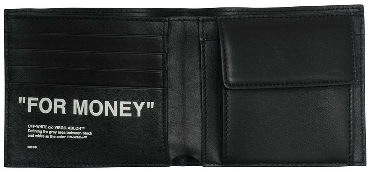 Off White For Money Wallet BlackWhite