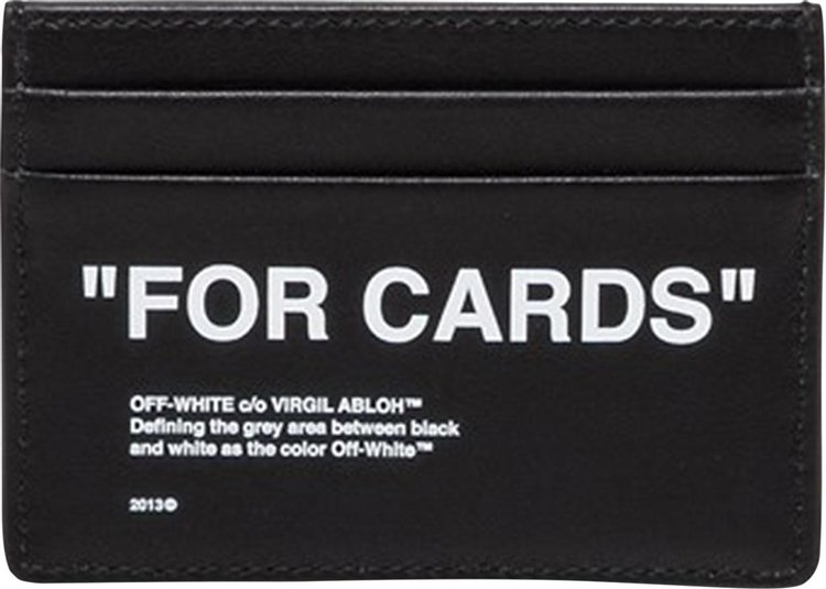 Off-White Cardholder 'Black/White'