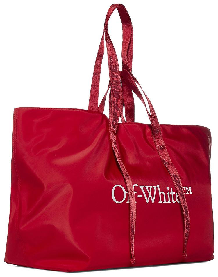 Off White Commercial Tote Bag Red