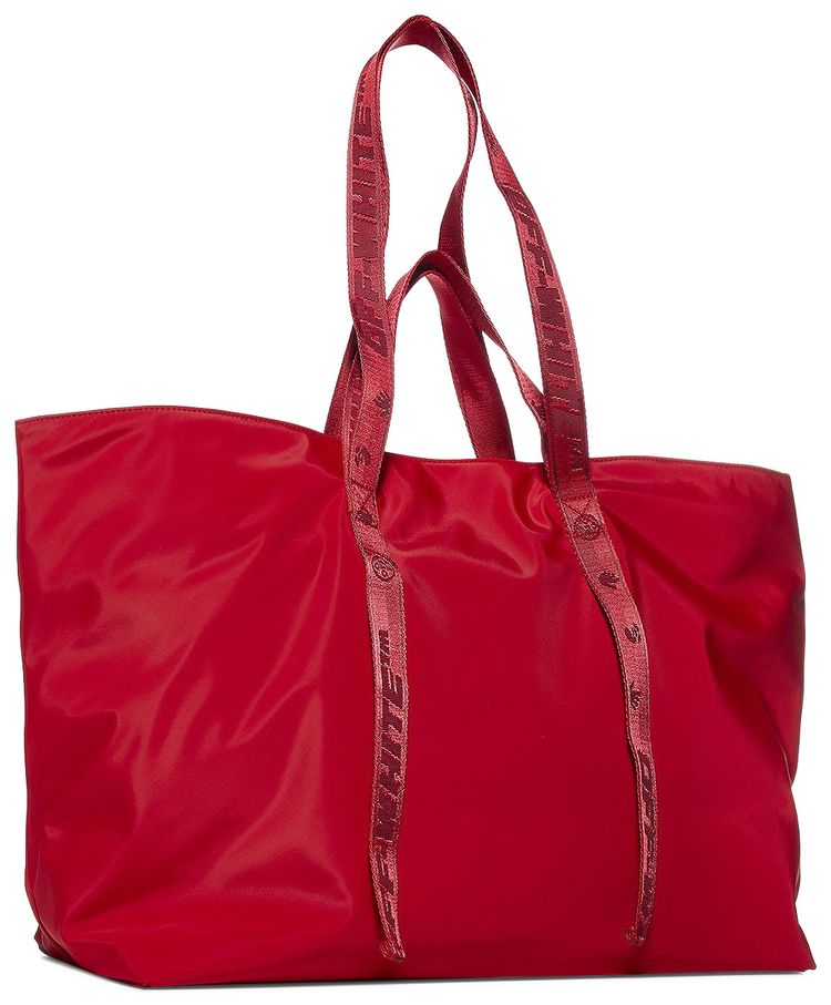Off White Commercial Tote Bag Red