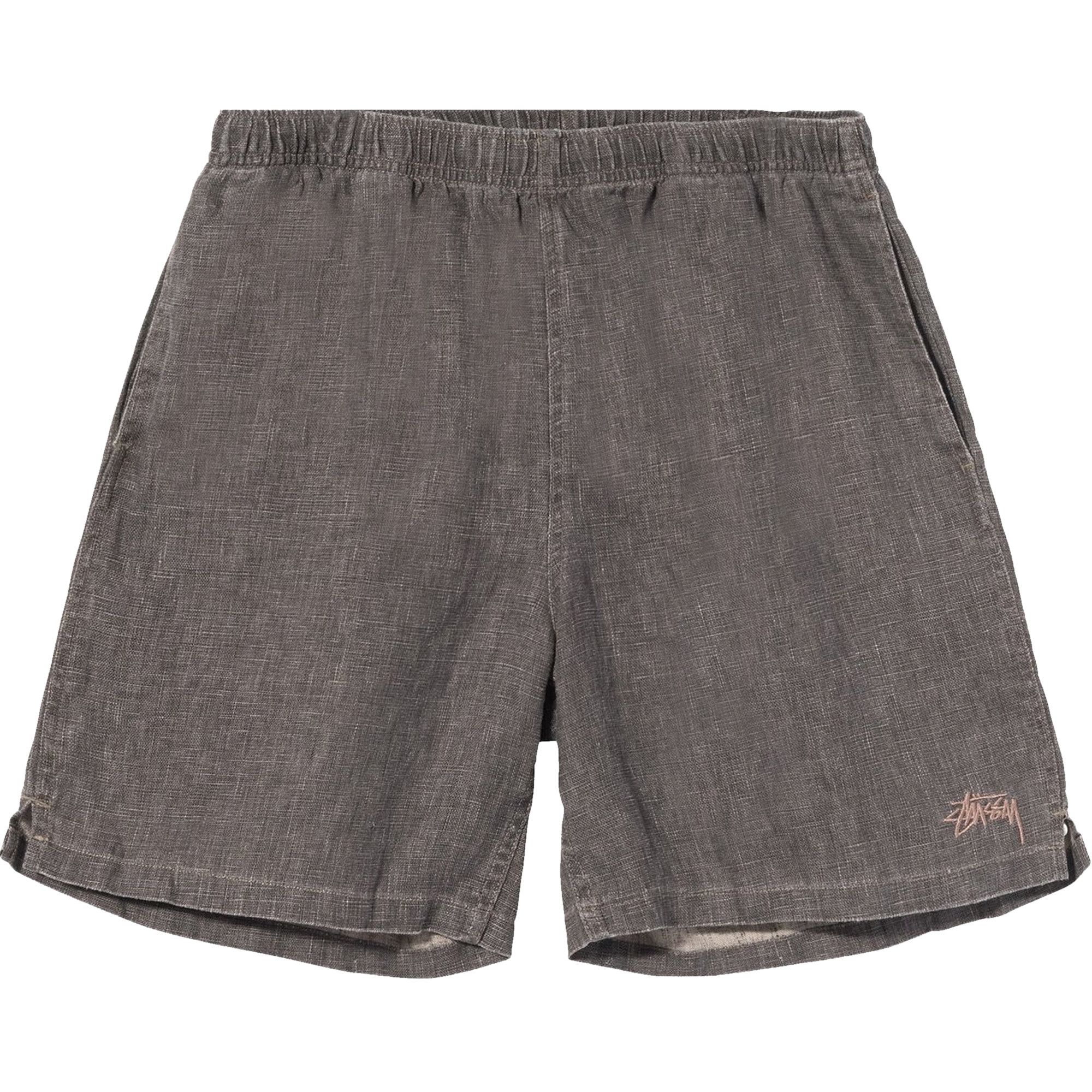 Buy Stussy Boxy Linen Short 'Charcoal' - 112262 CHAR | GOAT