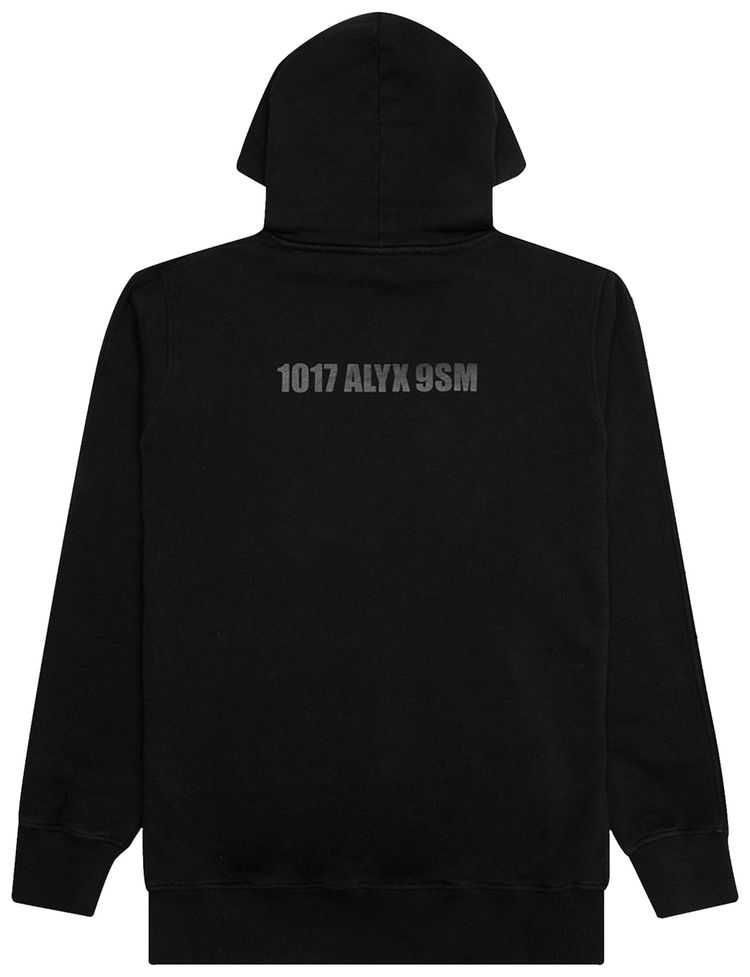 1017 ALYX 9SM Hoodie With Mirror Logo Graphic Black